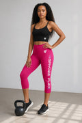 Performance Capri Leggings - Pink