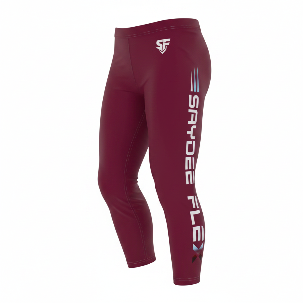 Performance Capri Leggings - Burgundy