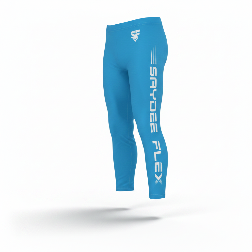 Performance Capri Leggings - Sky Blue