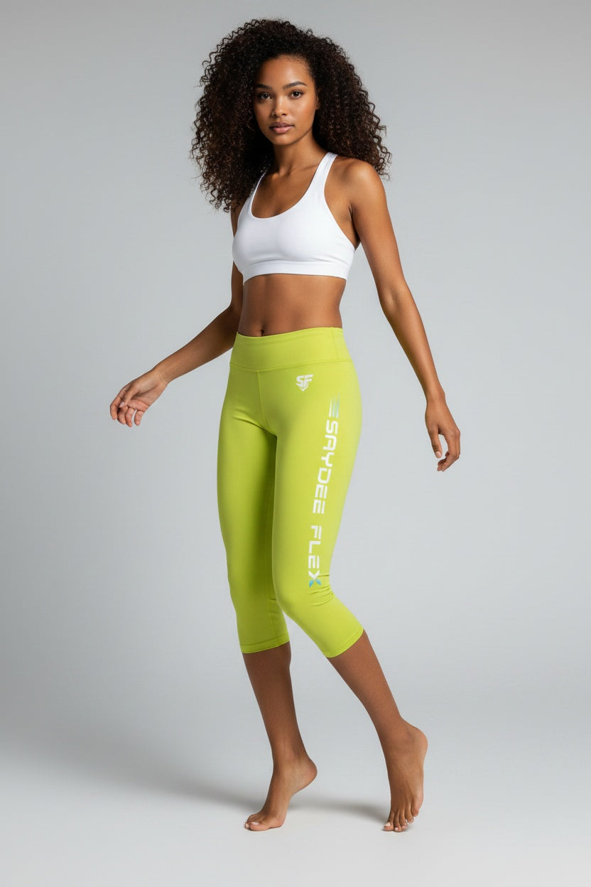 Performance Capri Leggings - Yellow