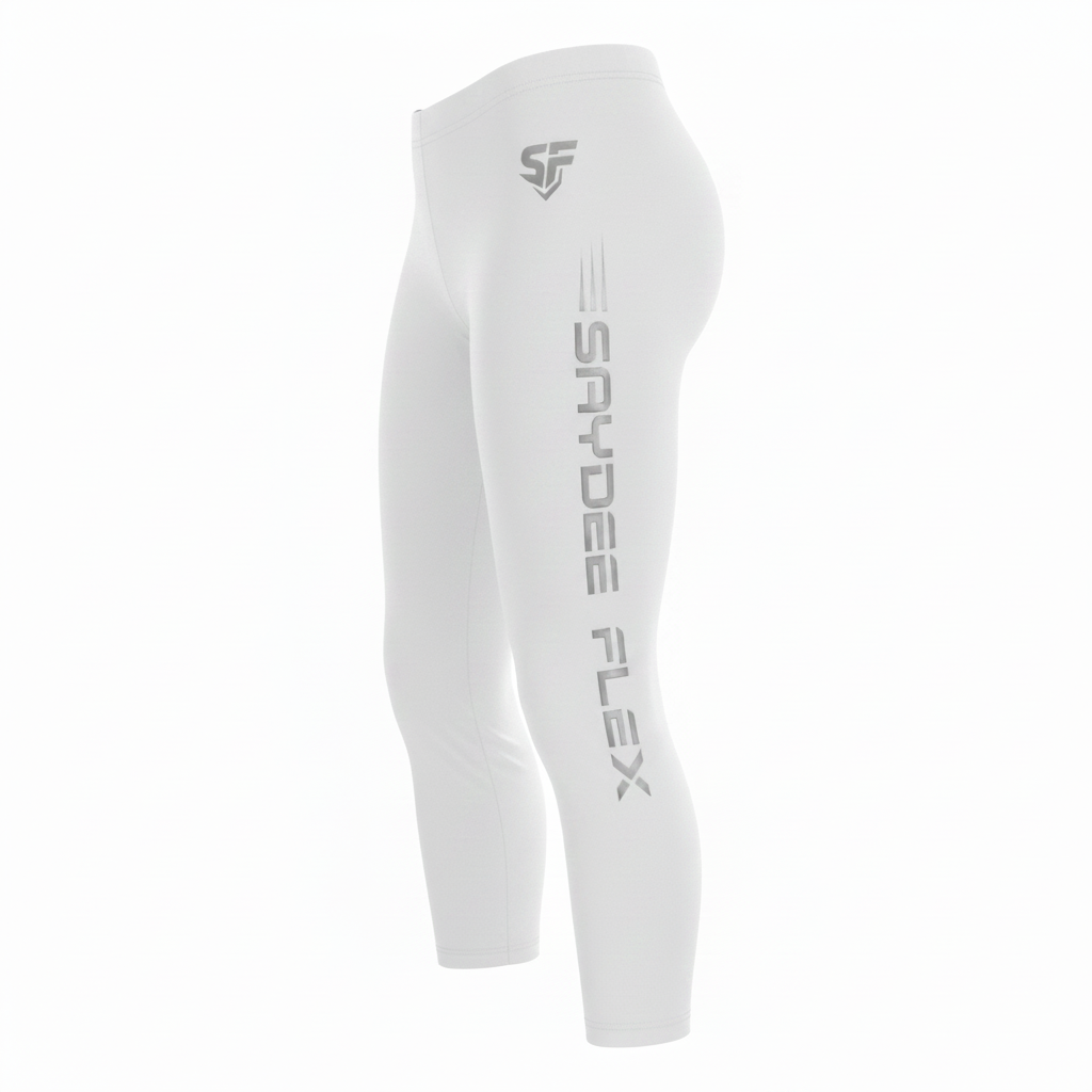 Saydee Flex Performance Capri Leggings - Sky White