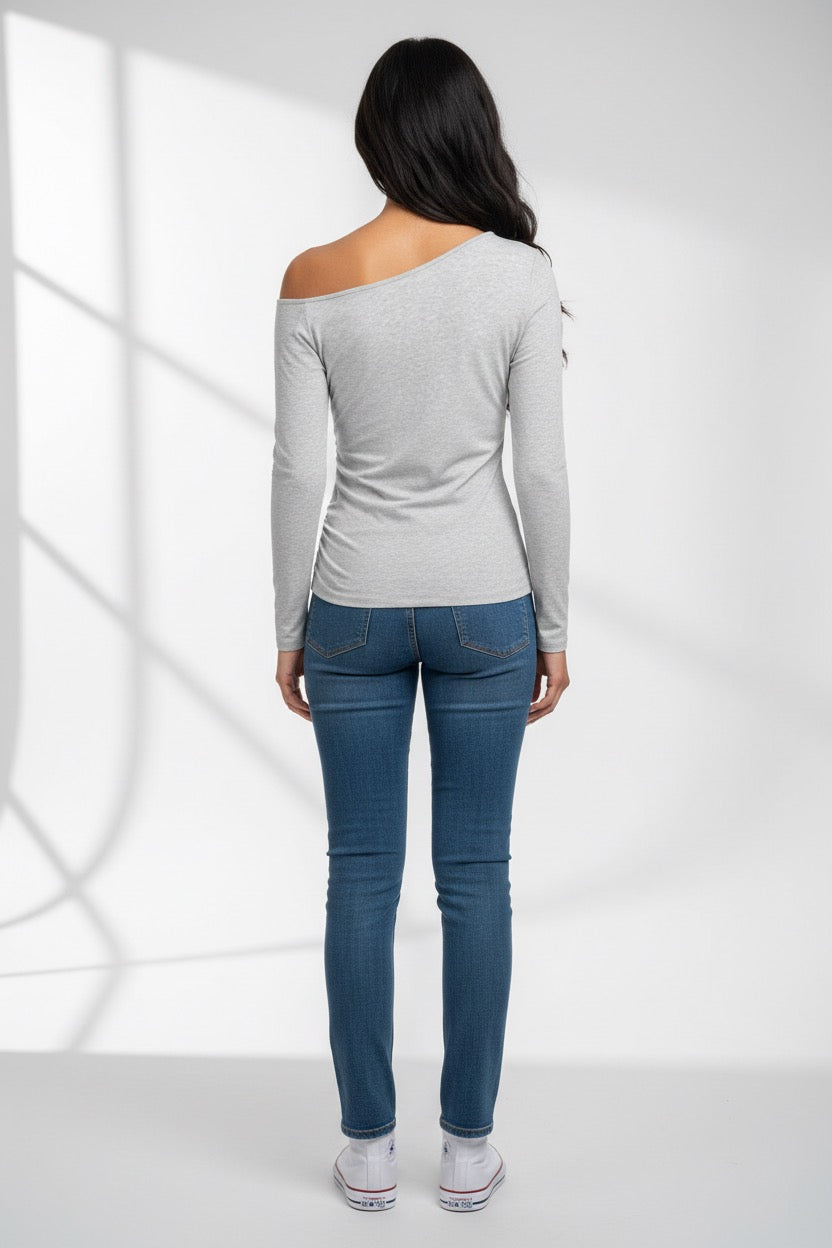 Saydee Flex Women’s Essential Off-the-Shoulder Long Sleeve